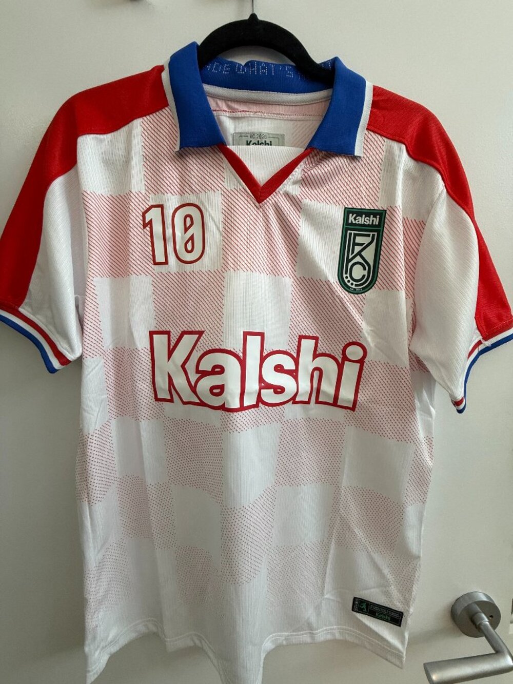 Kalshi Modric Jersey Mens M White Red Check Exclusive 2026 World Cup Croatia #10